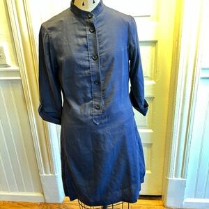 A.P.C. Rue Madame Paris
Navy Tunic Dress
MIDI knee length
Utility